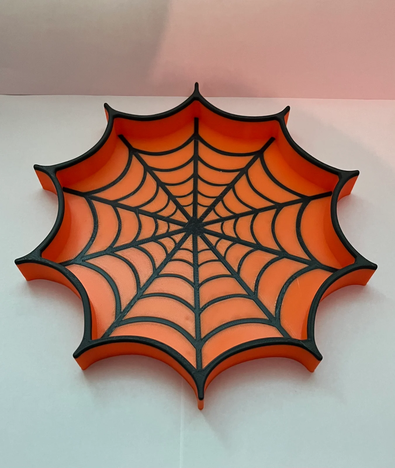 Orange Web Bowl
